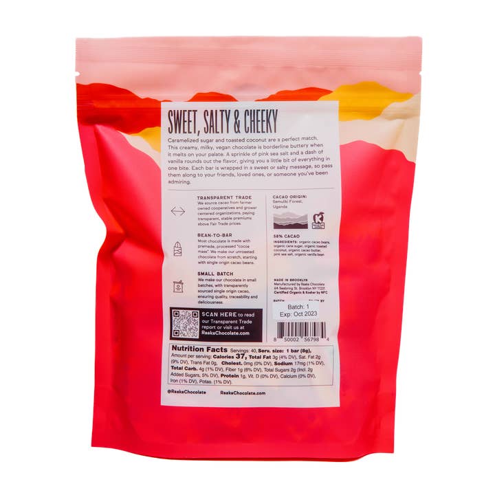 Raaka Sweet & Salty Coconut Mini Chocolate Sample