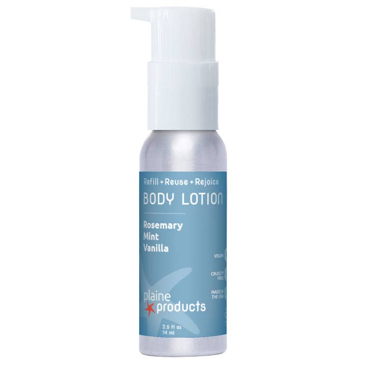 Plaine Products Travel Size Lotion Rosemary Mint Vanilla