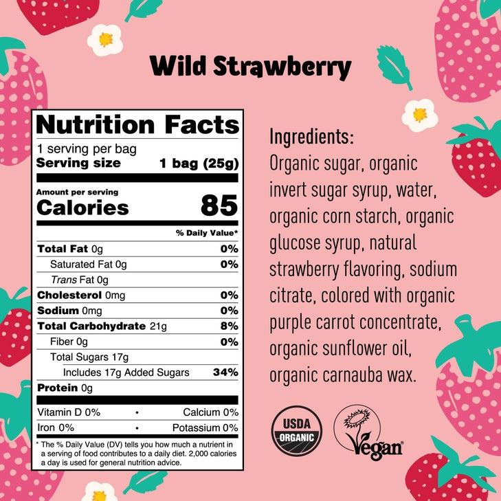 JOM Snack Pack Wild Strawberry Gummies