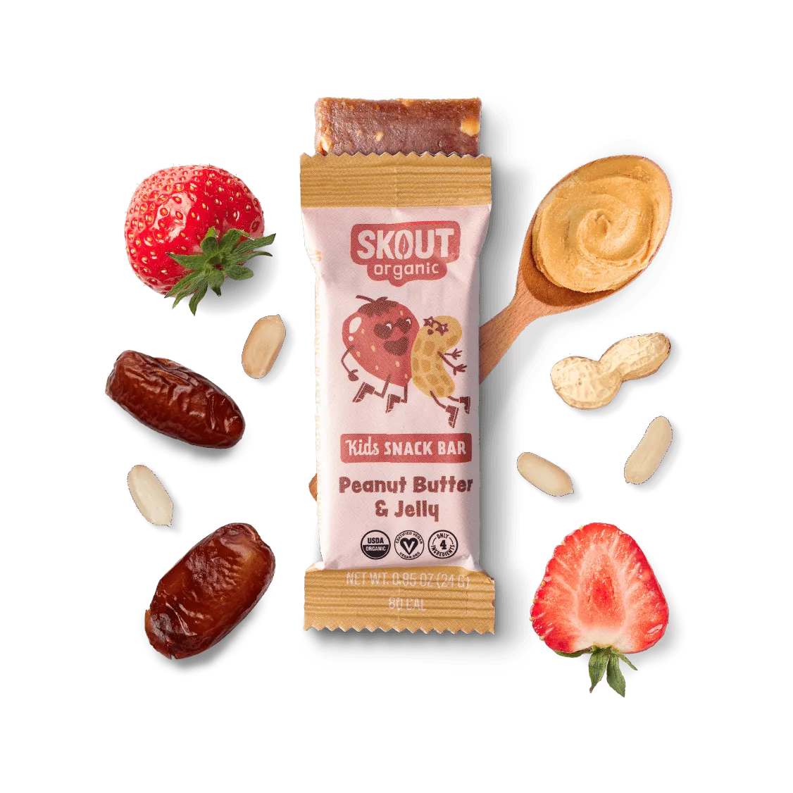 Skout Peanut Butter and Jelly Bar 6ct Box