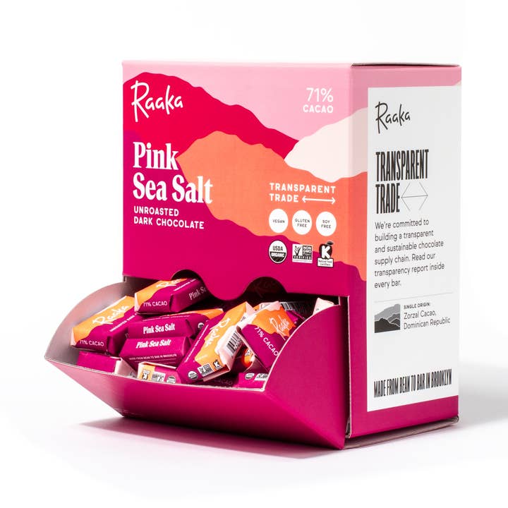 Raaka Pink Sea Salt Mini Chocolate Samples