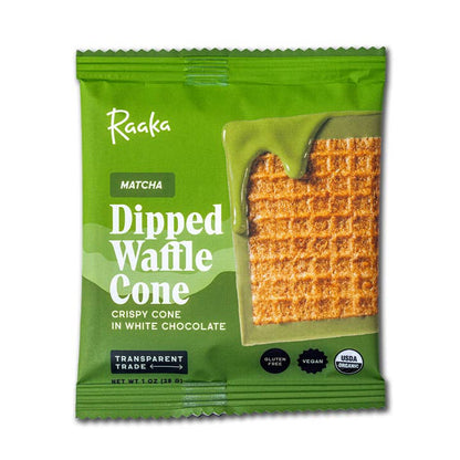 Raaka Matcha Dipped Waffle Cone