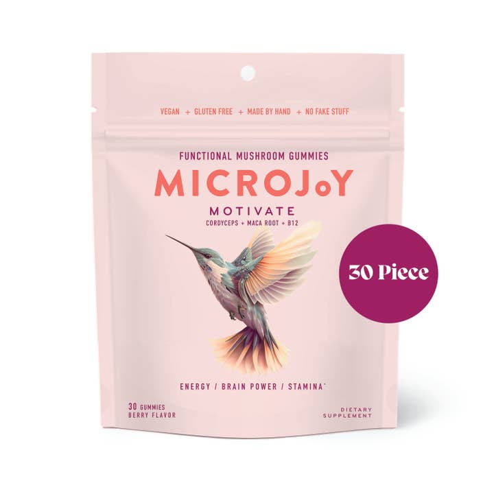 Microjoy Motivate Mushroom Gummies 30 Pack