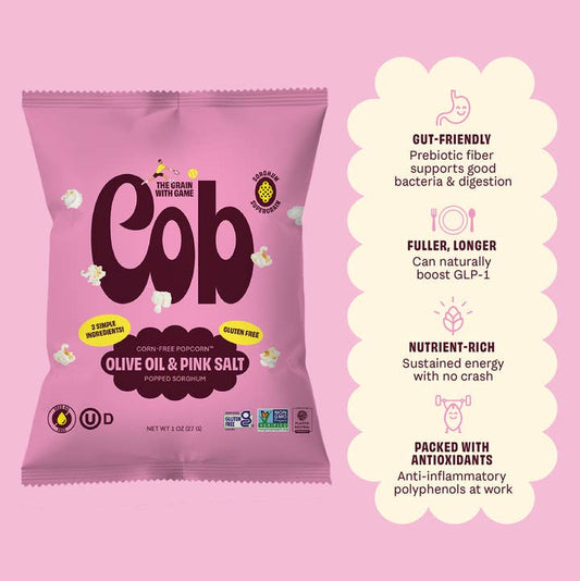 Cob Olive Oil & Pink Salt Popcorn