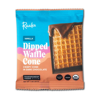 Raaka Vanilla Dipped Waffle Cone