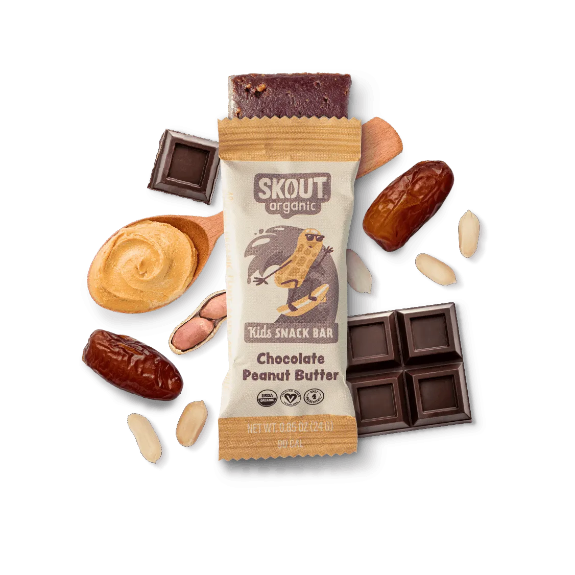 Skout Chocolate Peanut Butter Bar 6ct Box